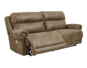 Ashley Grearview Brown Power Reclining Sofa
