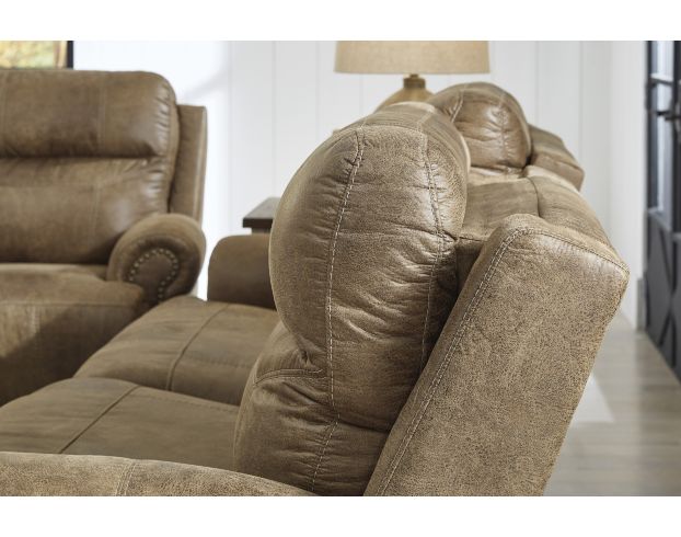 Ashley Grearview Brown Power Reclining Sofa large image number 4