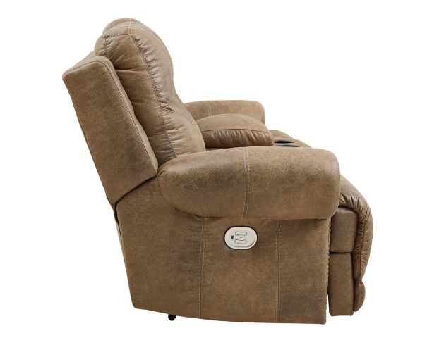 Ashley Grearview Brown Power Headrest Console Loveseat large image number 4