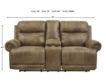 Ashley Grearview Brown Power Headrest Console Loveseat small image number 7