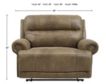Ashley Grearview Brown Power Headrest Wide Recliner small image number 6