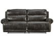 Ashley Grearview Gray Power Headrest Reclining Sofa small image number 1