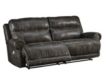 Ashley Grearview Gray Power Headrest Reclining Sofa small image number 3