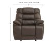 Ashley Renbuen Brown Leather Rocker Recliner small image number 6
