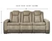 Ashley Next-Gen Sand Power Sofa with Drop Down Table small image number 8