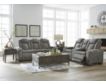 Ashley Next-Gen Gray Power Sofa with Drop Down Table small image number 2