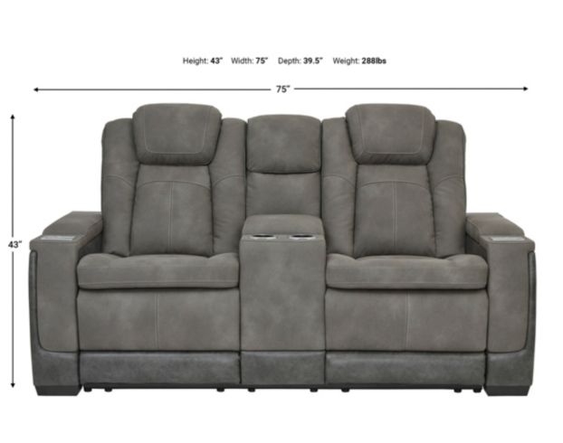 Ashley Next-Gen Power Reclining Loveseat with Console | Homemakers