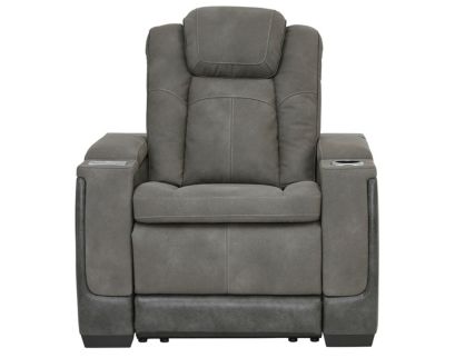 Ashley Next-Gen Gray Power Headrest Recliner