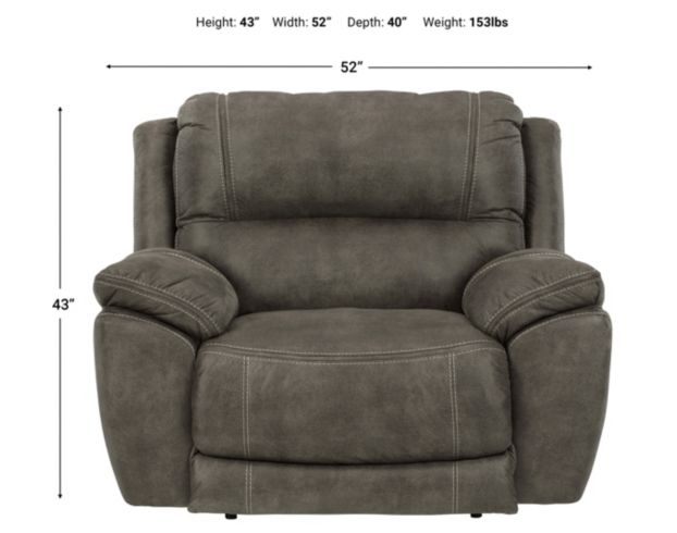 Ashley Cranedall Power Headrest Wide Recliner large image number 6