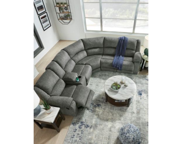 Ashley Goalie 6-Piece Reclining Sectional large image number 6