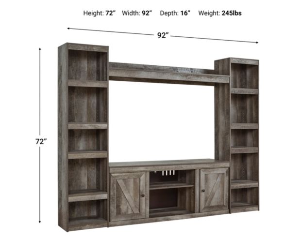 Wynnlow gray deals entertainment center