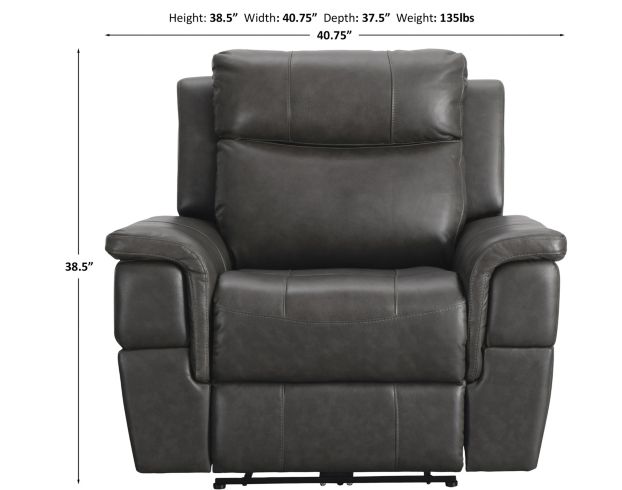 Ashley Dendron Leather Power Recliner large image number 9