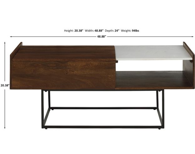 Ashley Rusitori Lift-Top Cocktail Table large image number 8