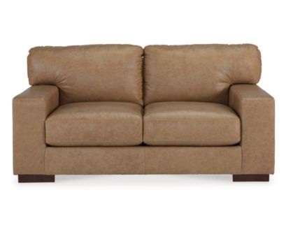 Ashley Lombardia Tumbleweed Leather Loveseat