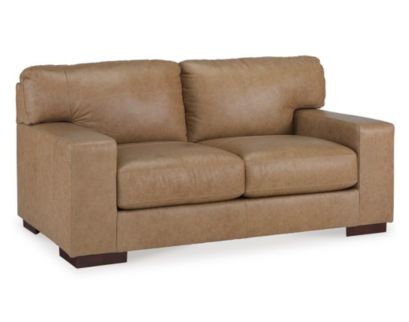 Ashley Lombardia Tumbleweed Leather Loveseat