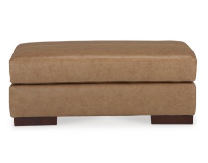 Ashley Lombardia Tumbleweed Leather Ottoman