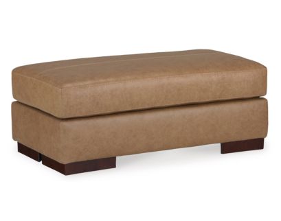 Ashley Lombardia Tumbleweed Leather Ottoman