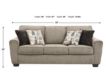 Ashley McCluer Mocha Sofa small image number 9