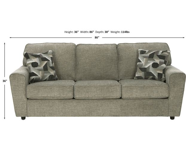 Ashley Cascilla Pewter Sofa large image number 10