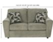 Ashley Cascilla Pewter Loveseat small image number 8