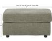 Ashley Cascilla Pewter Ottoman small image number 6
