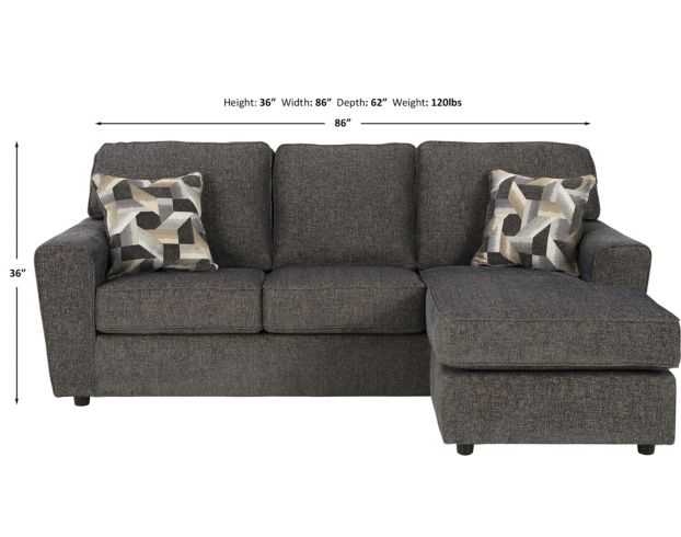 Ashley Cascilla Slate Sofa Chaise large image number 10