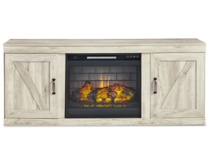 Ashley Bellaby Whitewash 60-Inch Fireplace TV Stand