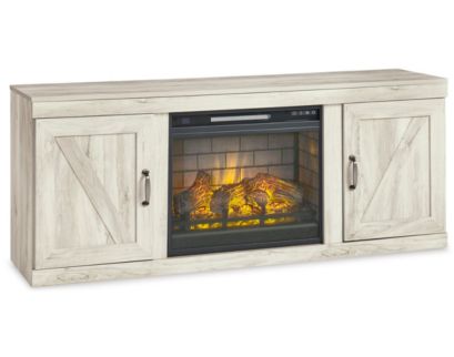 Ashley Bellaby Whitewash 60-Inch Fireplace TV Stand