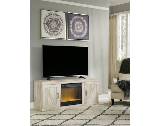 Ashley Bellaby Whitewash 60-Inch Fireplace TV Stand large image number 7