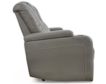 Ashley Mancin Gray Reclining Sofa with Drop Down Table small image number 5