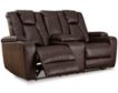 Ashley Mancin Brown Reclining Console Loveseat small image number 4