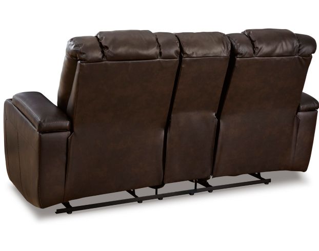Ashley Mancin Brown Reclining Console Loveseat large image number 6