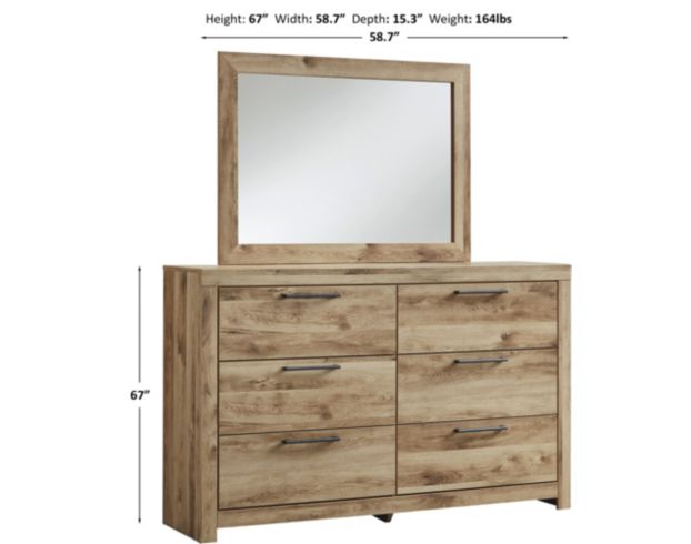 Ashley Hyanna Dresser with Mirror large image number 4