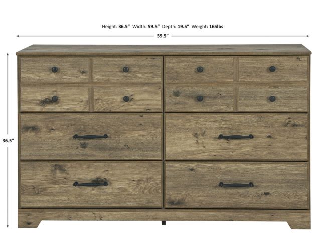 Ashley Shurlee Dresser with Mirror large image number 7