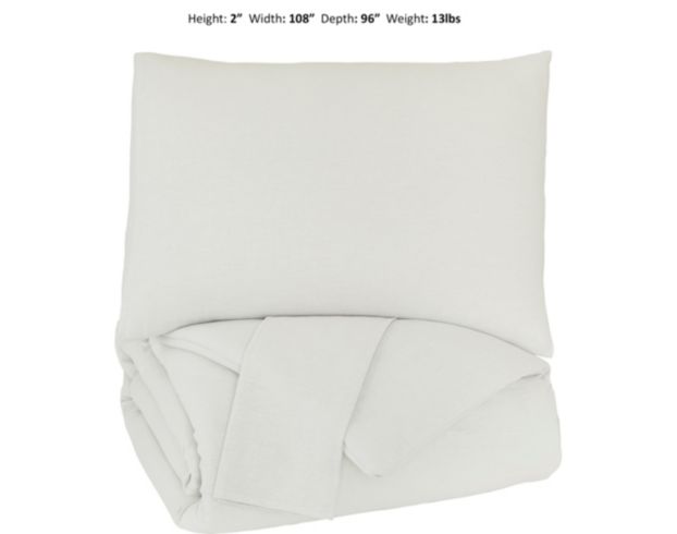 Ashley Eilena Gray 3-Piece King Comforter Set large image number 5