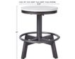 Ashley Torjin White Adjustable Counter Stool small image number 6