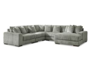 Ashley Lindyn 5-Piece Fog Sectional with Right Chaise