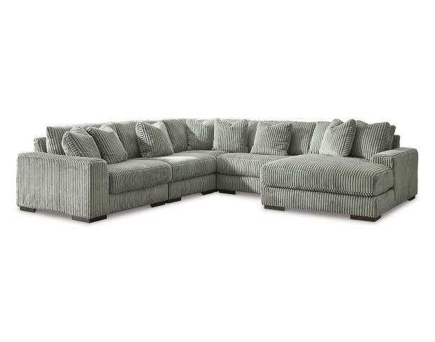 Ashley Lindyn 5-Piece Fog Sectional with Right Chaise large image number 1