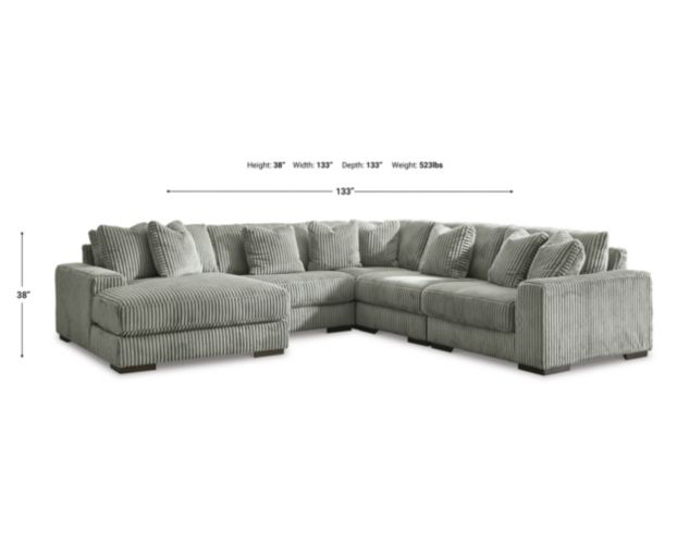 Ashley Lindyn 5-Piece Fog Sectional with Left Chaise large image number 20