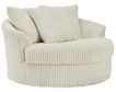 Ashley Lindyn Oversized Ivory Swivel Chair small image number 2