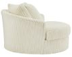Ashley Lindyn Oversized Ivory Swivel Chair small image number 3