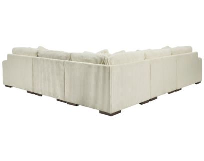 Ashley Lindyn Ivory 5-Piece Sectional with Right Chaise