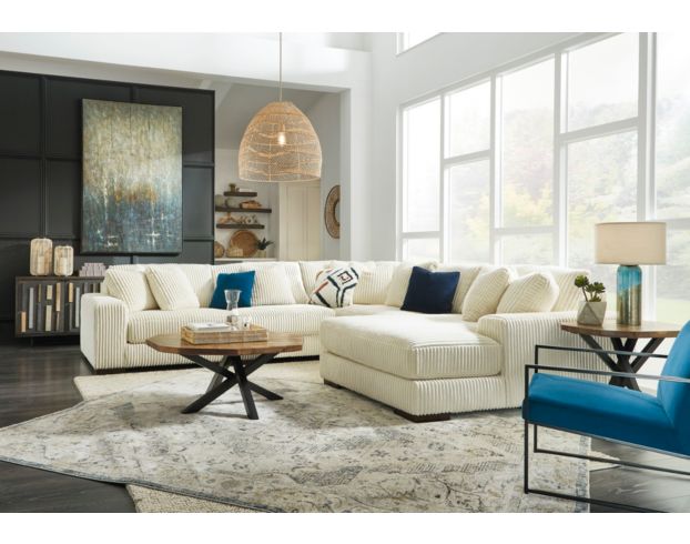 Ivory sectional outlet with chaise