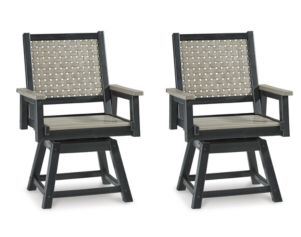Ashley Mount Valley Swivel Arm Chairs (Set of 2)