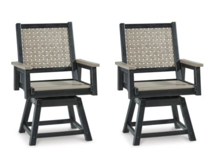 Ashley Mount Valley Swivel Arm Chairs (Set of 2)