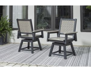 Ashley Mount Valley Swivel Arm Chairs (Set of 2)
