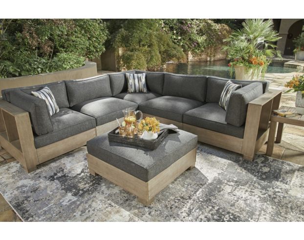 Ashley Citrine Park Outdoor Ottoman large image number 5