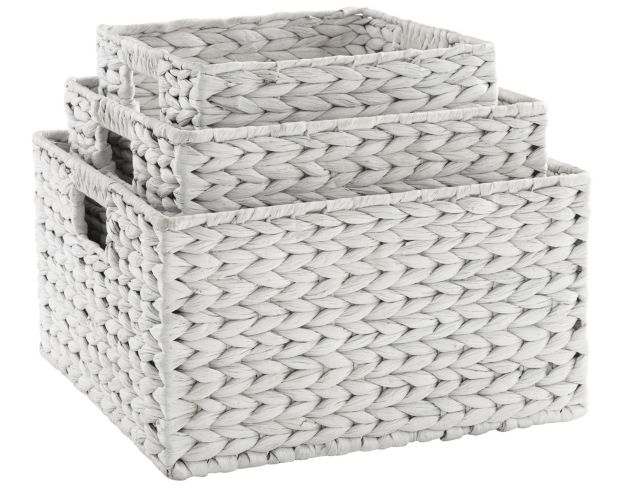 Ashley White Elian Basket Package (Set of 3) large image number 2
