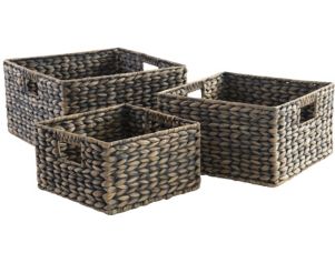 Ashley Antiqued Brown Elian Basket Package (Set of 3)