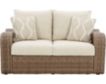 Ashley Sandy Bloom Loveseat small image number 1